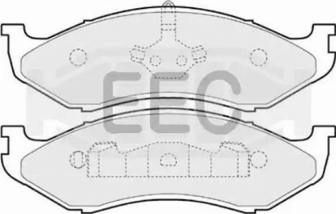 EEC BRP0852 - Гальмівні колодки, дискові гальма autocars.com.ua