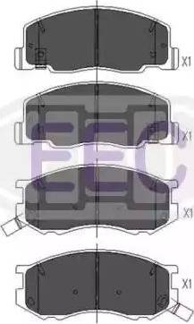 EEC BRP0858 - Тормозные колодки, дисковые, комплект autodnr.net