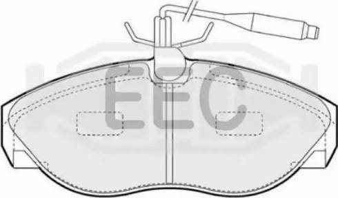 EEC BRP0867 - Гальмівні колодки, дискові гальма autocars.com.ua