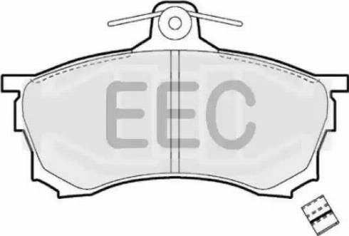 EEC BRP0879 - Гальмівні колодки, дискові гальма autocars.com.ua