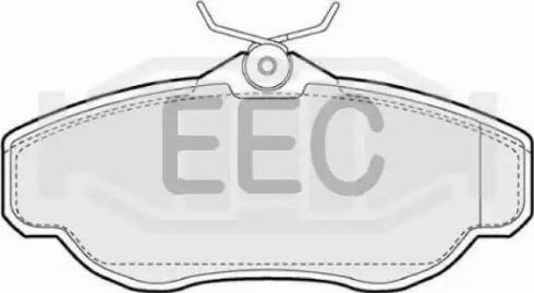 EEC BRP0904 - Гальмівні колодки, дискові гальма autocars.com.ua