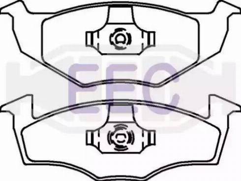 EEC BRP0911 - Гальмівні колодки, дискові гальма autocars.com.ua