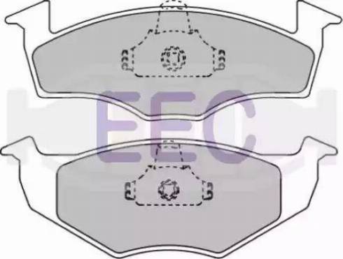 EEC BRP0933 - Гальмівні колодки, дискові гальма autocars.com.ua