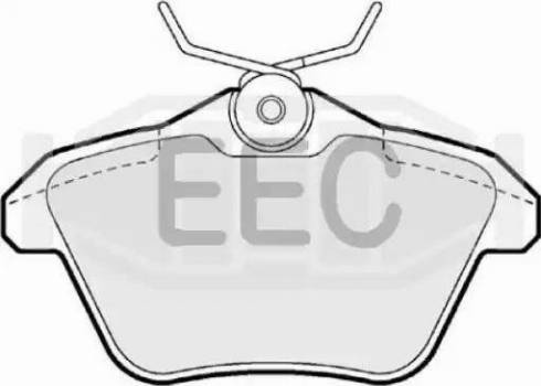 EEC BRP0943 - Гальмівні колодки, дискові гальма autocars.com.ua