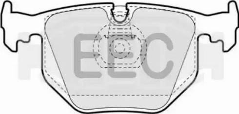 EEC BRP0956 - Гальмівні колодки, дискові гальма autocars.com.ua