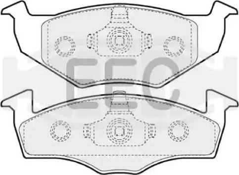 EEC BRP0974 - Гальмівні колодки, дискові гальма autocars.com.ua