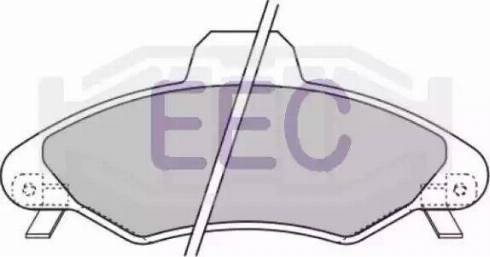 EEC BRP1021 - Тормозные колодки, дисковые, комплект autodnr.net