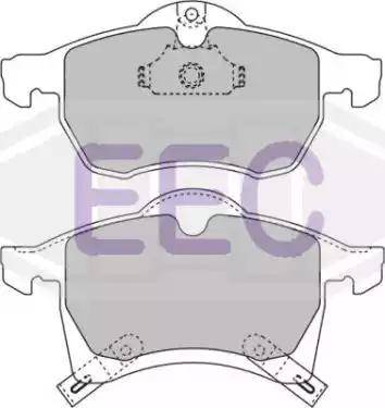 EEC BRP1023 - Гальмівні колодки, дискові гальма autocars.com.ua