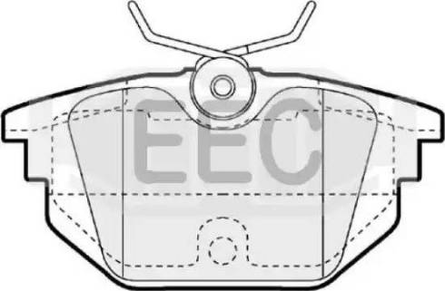 EEC BRP1058 - Гальмівні колодки, дискові гальма autocars.com.ua