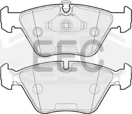 EEC BRP1065 - Гальмівні колодки, дискові гальма autocars.com.ua