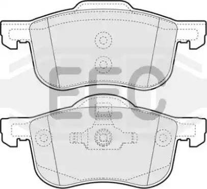 EEC BRP1075 - Гальмівні колодки, дискові гальма autocars.com.ua