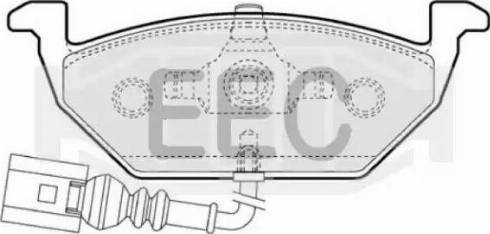 EEC BRP1109 - Гальмівні колодки, дискові гальма autocars.com.ua