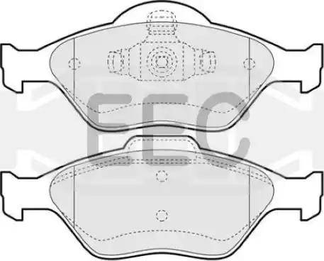 EEC BRP1117 - Гальмівні колодки, дискові гальма autocars.com.ua