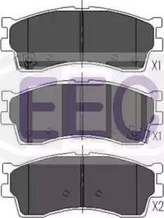 EEC BRP1160 - Гальмівні колодки, дискові гальма autocars.com.ua