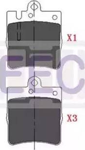 EEC BRP1164 - Гальмівні колодки, дискові гальма autocars.com.ua