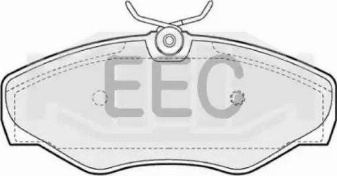 EEC BRP1202 - Гальмівні колодки, дискові гальма autocars.com.ua