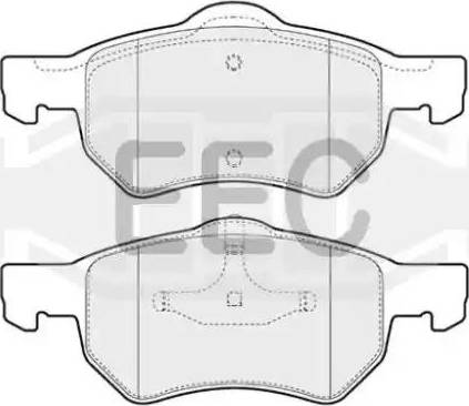 EEC BRP1229 - Гальмівні колодки, дискові гальма autocars.com.ua