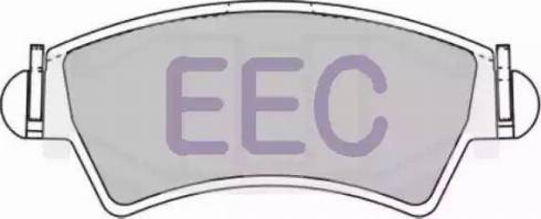 EEC BRP1231 - Гальмівні колодки, дискові гальма autocars.com.ua