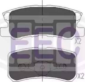 EEC BRP1242 - Тормозные колодки, дисковые, комплект autodnr.net