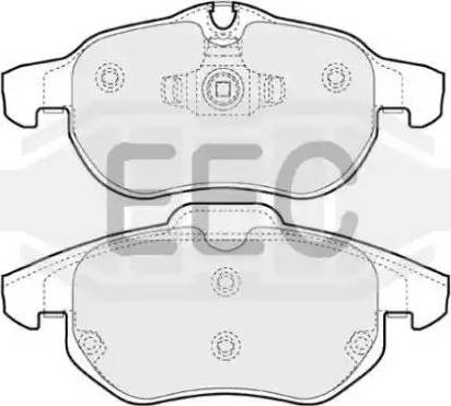 EEC BRP1248 - Гальмівні колодки, дискові гальма autocars.com.ua