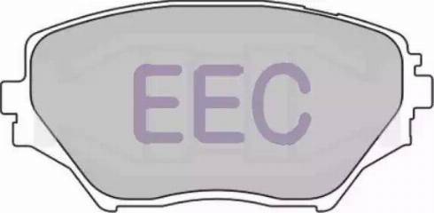 EEC BRP1262 - Гальмівні колодки, дискові гальма autocars.com.ua