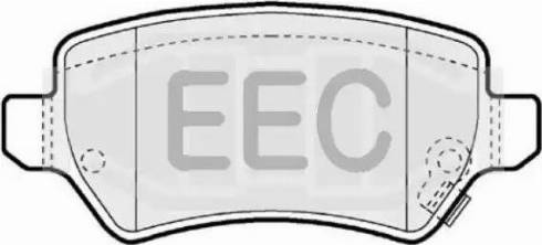 EEC BRP1286 - Гальмівні колодки, дискові гальма autocars.com.ua