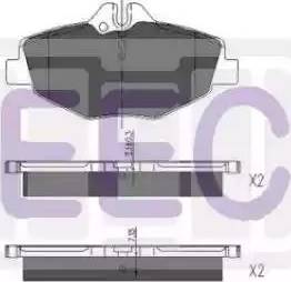 EEC BRP1316 - Гальмівні колодки, дискові гальма autocars.com.ua