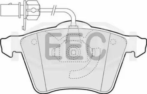 EEC BRP1323 - Гальмівні колодки, дискові гальма autocars.com.ua
