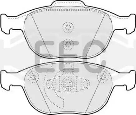 EEC BRP1326 - Гальмівні колодки, дискові гальма autocars.com.ua