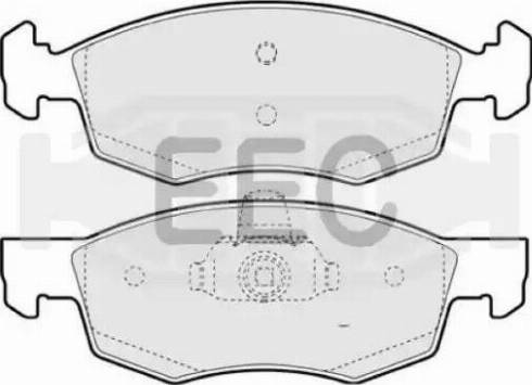 EEC BRP1330 - Гальмівні колодки, дискові гальма autocars.com.ua