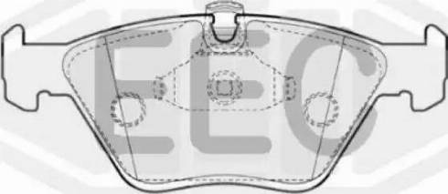 EEC BRP1432 - Тормозные колодки, дисковые, комплект autodnr.net