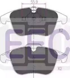 EEC BRP1503 - Гальмівні колодки, дискові гальма autocars.com.ua