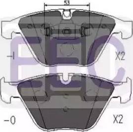 EEC BRP1635 - Гальмівні колодки, дискові гальма autocars.com.ua