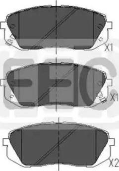 EEC BRP1860 - Гальмівні колодки, дискові гальма autocars.com.ua