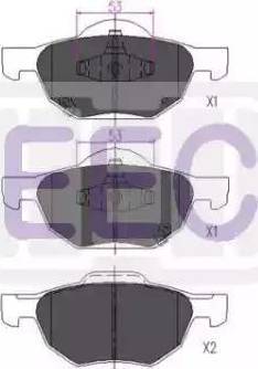 EEC BRP1394 - Тормозные колодки, дисковые, комплект autodnr.net