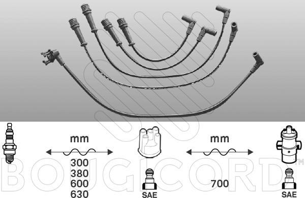 EFI 1412 - Комплект проводів запалювання autocars.com.ua