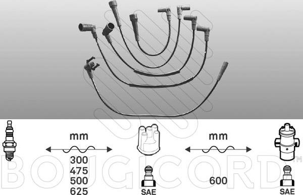 EFI 1416 - Комплект проводів запалювання autocars.com.ua