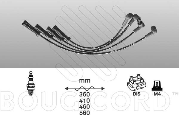 EFI 1429 - Комплект проводів запалювання autocars.com.ua