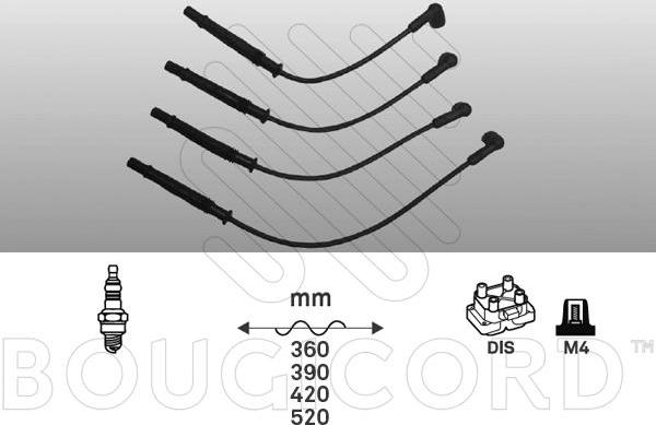 EFI 1444 - Комплект проводів запалювання autocars.com.ua