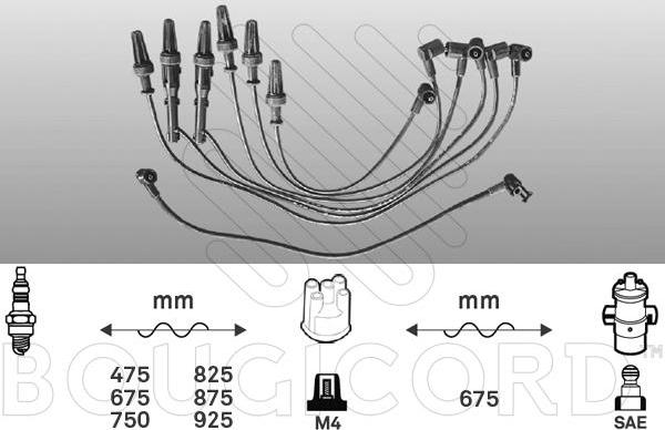 EFI 2492 - Комплект проводів запалювання autocars.com.ua