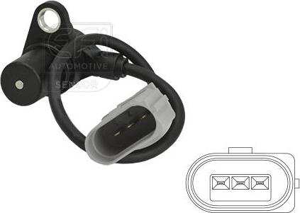 EFI 303044 - Датчик імпульсів, колінчастий вал autocars.com.ua