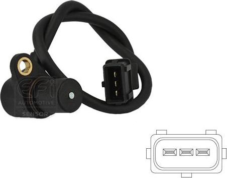 EFI 303046 - Датчик імпульсів, колінчастий вал autocars.com.ua