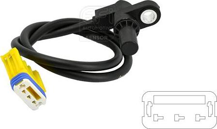 EFI 303208 - Датчик частоти обертання, автоматична коробка передач autocars.com.ua