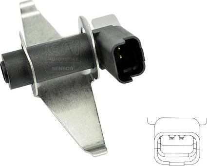 EFI 303360 - Датчик імпульсів, колінчастий вал autocars.com.ua