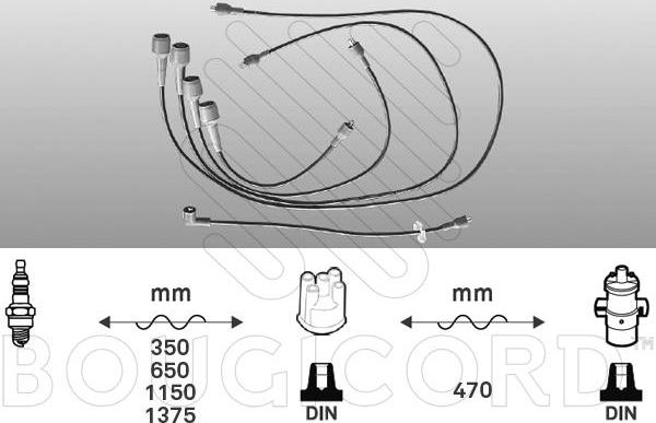 EFI 3114 - Комплект проводів запалювання autocars.com.ua