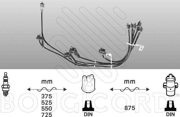 EFI 3133 - Комплект проводів запалювання autocars.com.ua