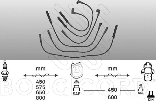 EFI 3190 - Комплект проводів запалювання autocars.com.ua