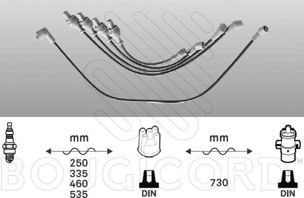 EFI 3374 - Комплект проводів запалювання autocars.com.ua