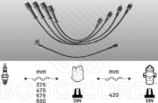 EFI 3466 - Комплект проводів запалювання autocars.com.ua