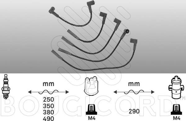 EFI 4002 - Комплект проводів запалювання autocars.com.ua